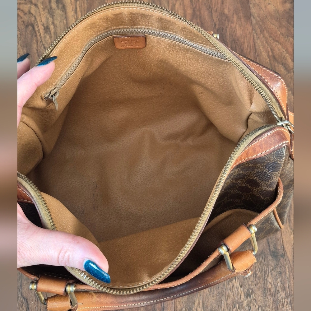Celine Macadam Boston Bag M92 Vintage. AUTHENTIC - Picture 13 of 16